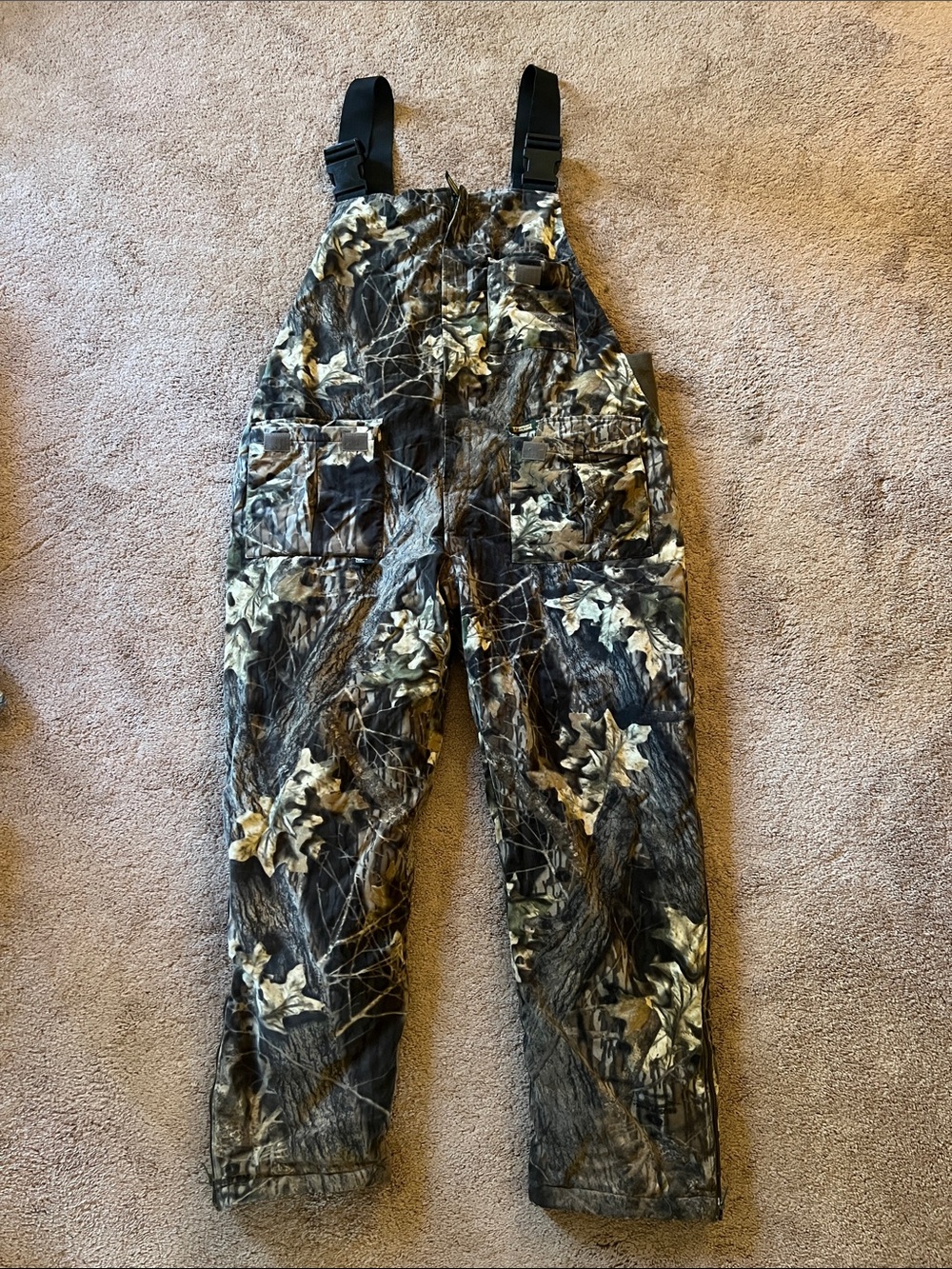 Remington Realtree Camo Bib Overalls in Brown and Green